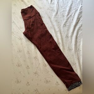 Beyond Yoga Maroon Leggings